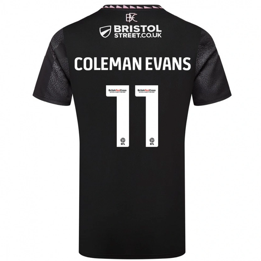 Danxen Herren Amaya Coleman-Evans #11 Schwarz Auswärtstrikot Trikot 2024/25 T-Shirt