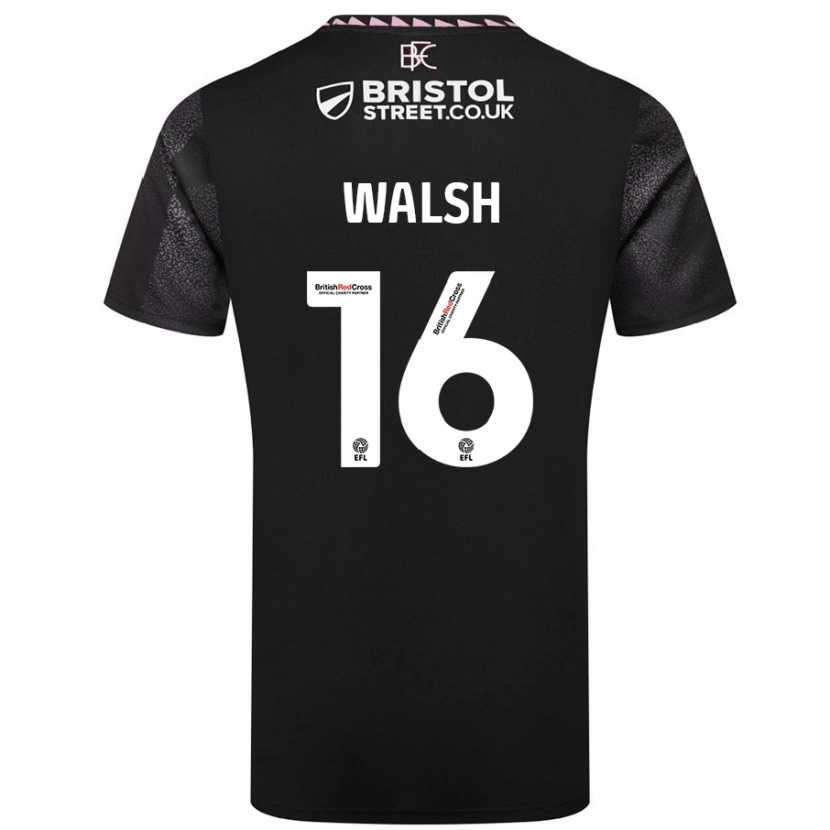 Danxen Herren Lucy Walsh #16 Schwarz Auswärtstrikot Trikot 2024/25 T-Shirt