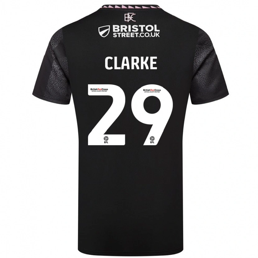 Danxen Herren Abby Clarke #29 Schwarz Auswärtstrikot Trikot 2024/25 T-Shirt