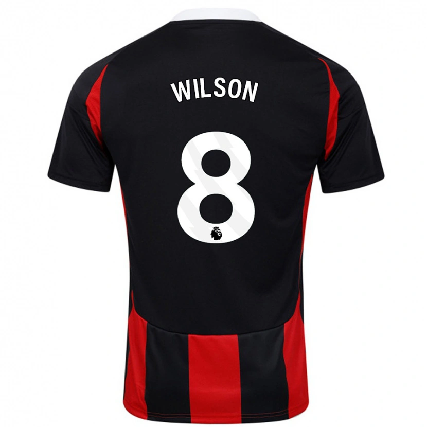 Danxen Herren Harry Wilson #8 Schwarz Rot Auswärtstrikot Trikot 2024/25 T-Shirt