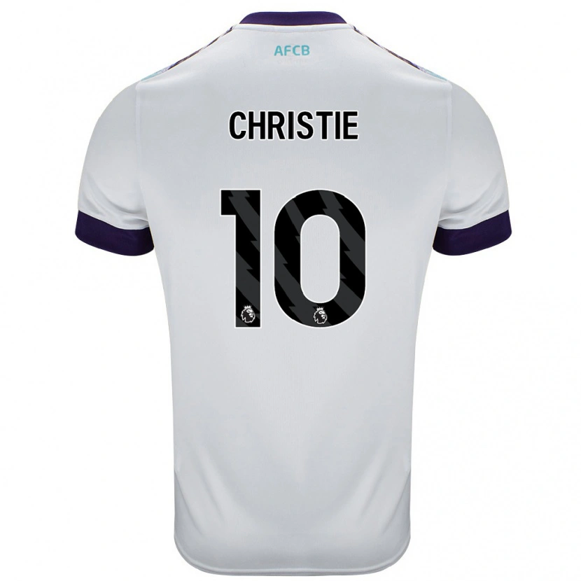 Danxen Herren Ryan Christie #10 Weiß Grün Lila Auswärtstrikot Trikot 2024/25 T-Shirt