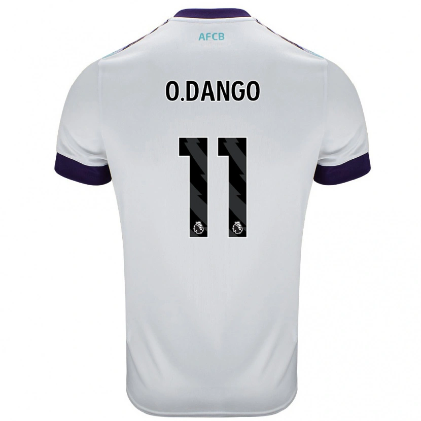 Danxen Herren Dango Ouattara #11 Weiß Grün Lila Auswärtstrikot Trikot 2024/25 T-Shirt