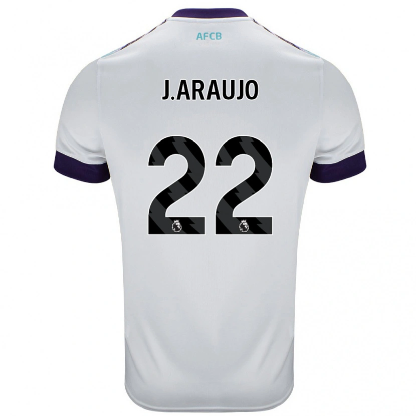 Danxen Herren Julián Araujo #28 Weiß Grün Lila Auswärtstrikot Trikot 2024/25 T-Shirt
