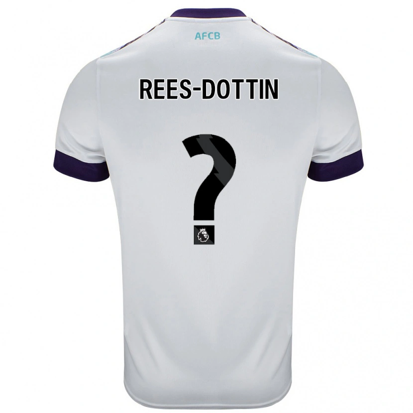 Danxen Herren Remy Rees-Dottin #0 Weiß Grün Lila Auswärtstrikot Trikot 2024/25 T-Shirt