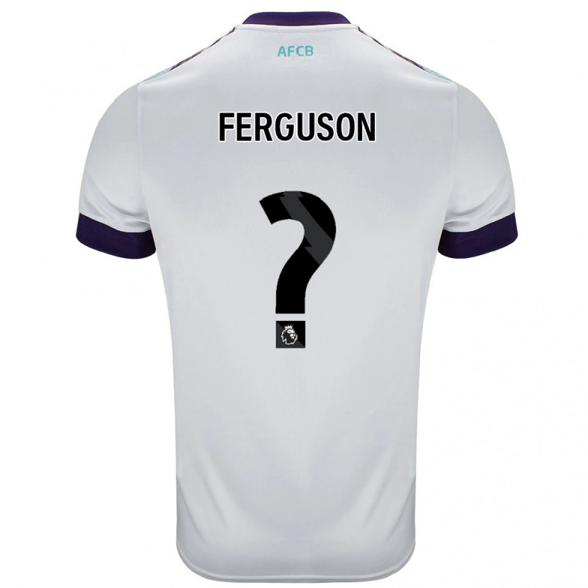 Danxen Herren Josh Ferguson #0 Weiß Grün Lila Auswärtstrikot Trikot 2024/25 T-Shirt