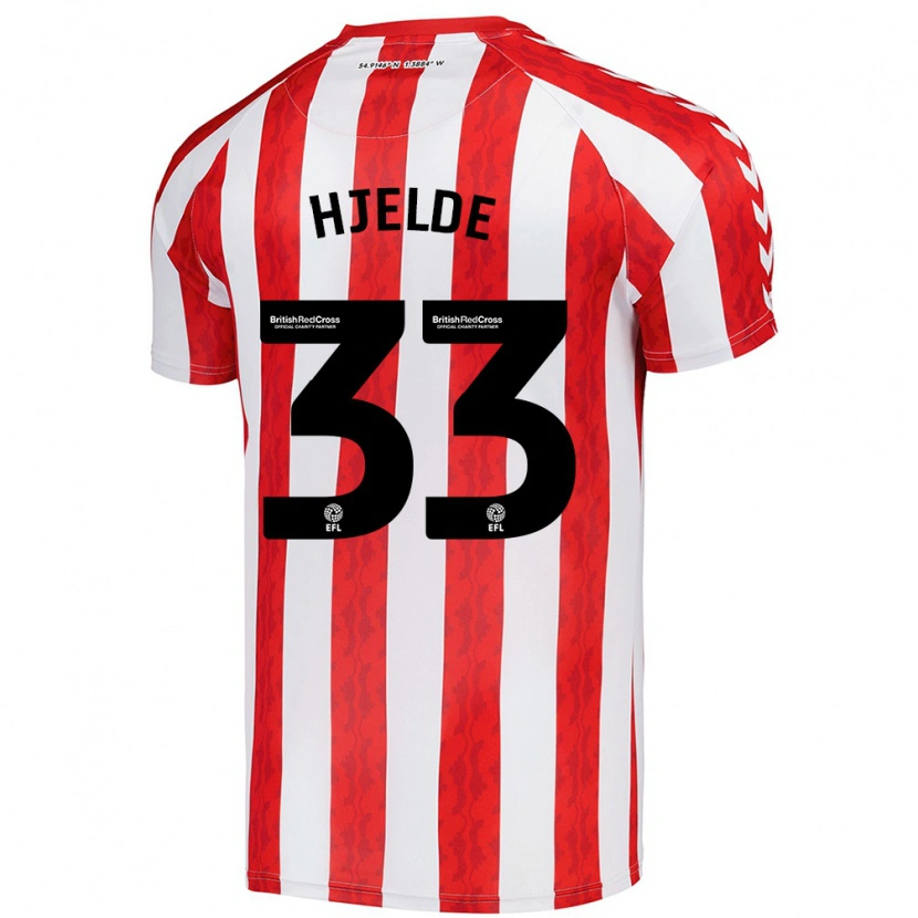 Danxen Damen Leo Fuhr Hjelde #33 Rot Weiß Heimtrikot Trikot 2024/25 T-Shirt