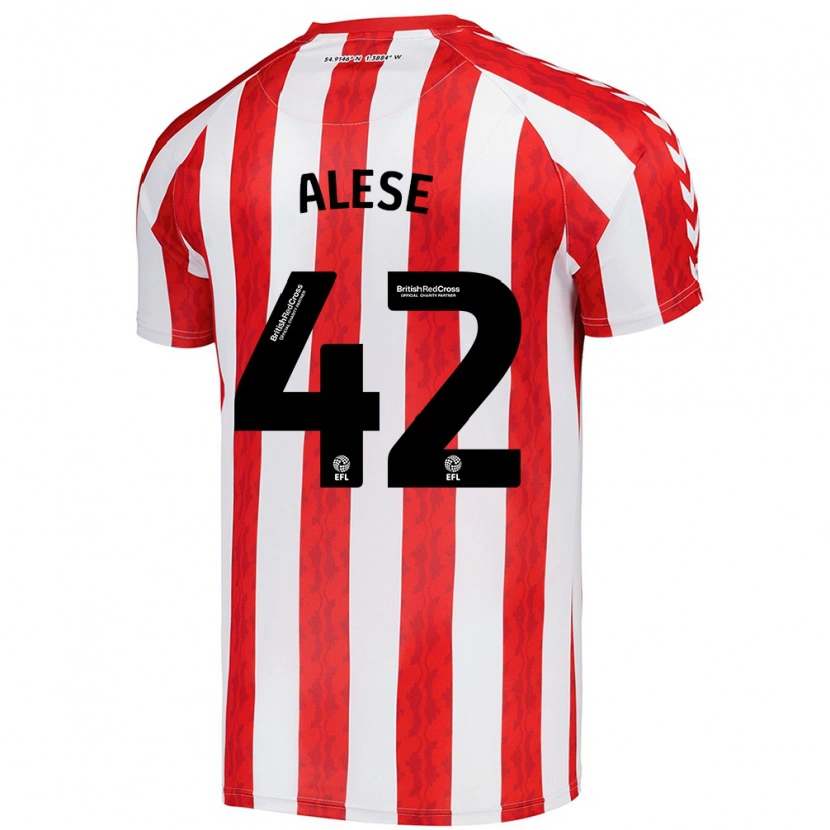 Danxen Damen Aji Alese #42 Rot Weiß Heimtrikot Trikot 2024/25 T-Shirt