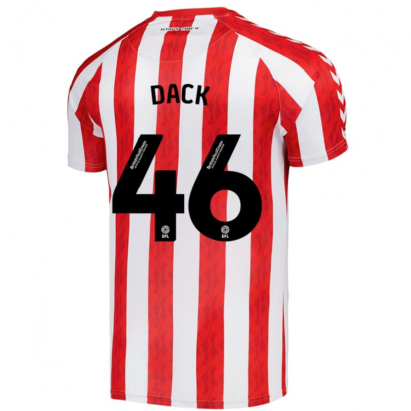 Danxen Damen Bradley Dack #46 Rot Weiß Heimtrikot Trikot 2024/25 T-Shirt