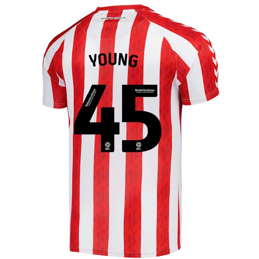 Danxen Damen Matthew Young #45 Rot Weiß Heimtrikot Trikot 2024/25 T-Shirt