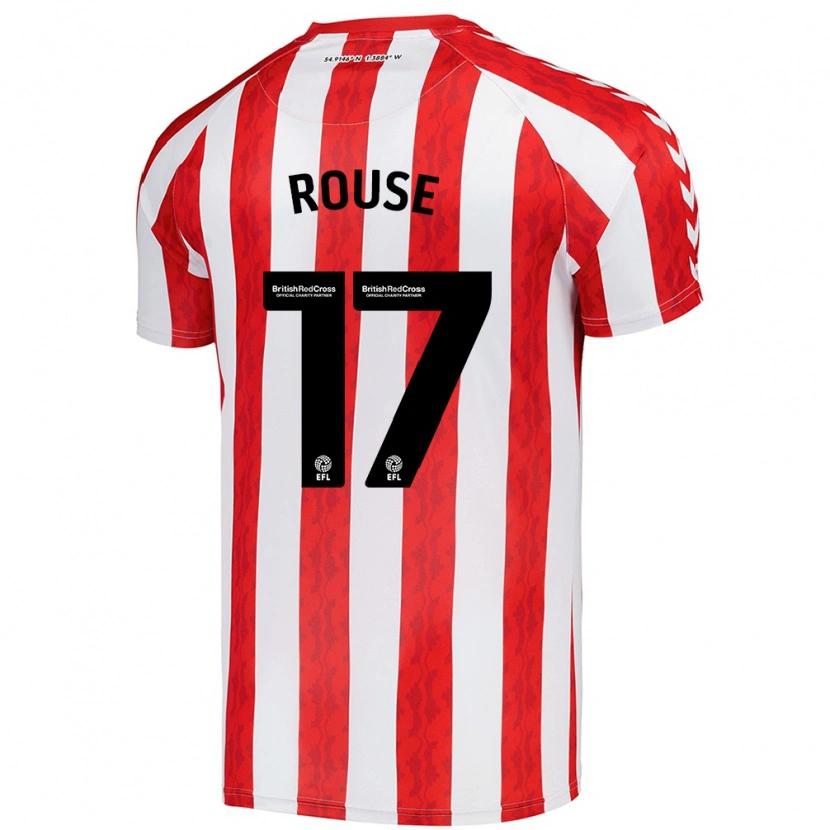 Danxen Damen Mollie Rouse #17 Rot Weiß Heimtrikot Trikot 2024/25 T-Shirt