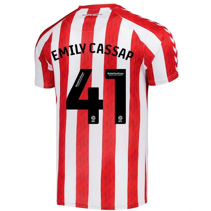 Danxen Damen Emily Cassap #41 Rot Weiß Heimtrikot Trikot 2024/25 T-Shirt