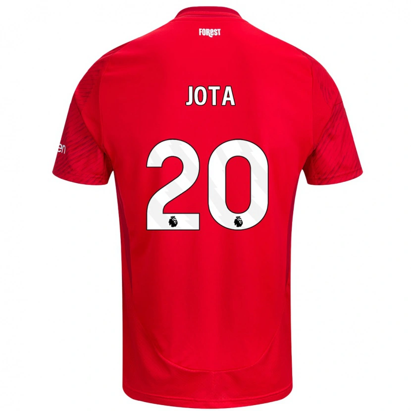 Danxen Damen Jota Silva #20 Rot Weiß Heimtrikot Trikot 2024/25 T-Shirt