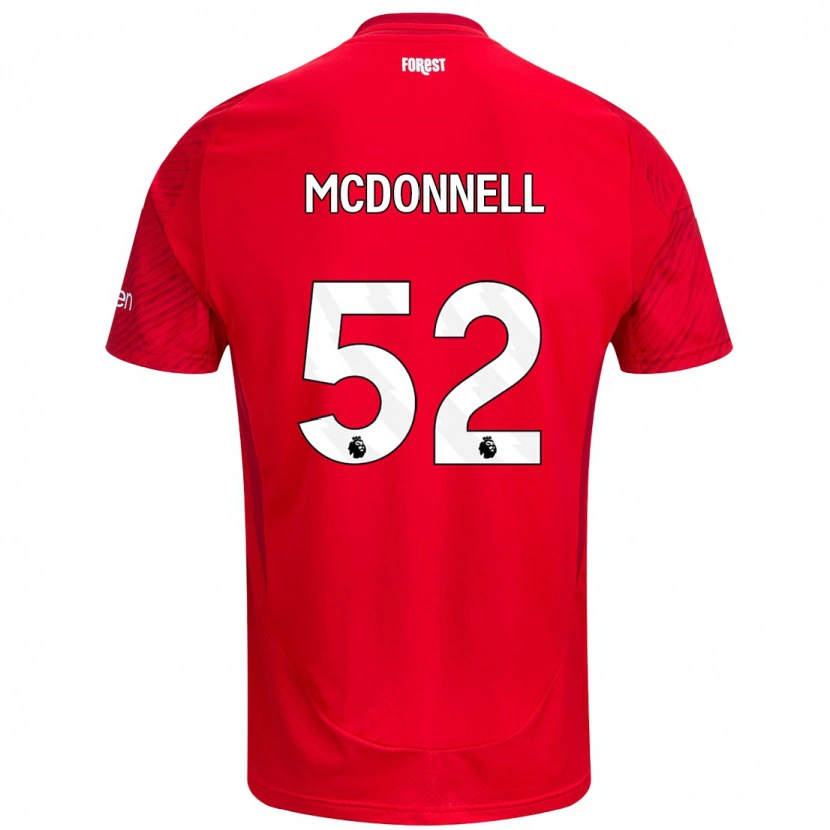 Danxen Damen Jamie Mcdonnell #52 Rot Weiß Heimtrikot Trikot 2024/25 T-Shirt