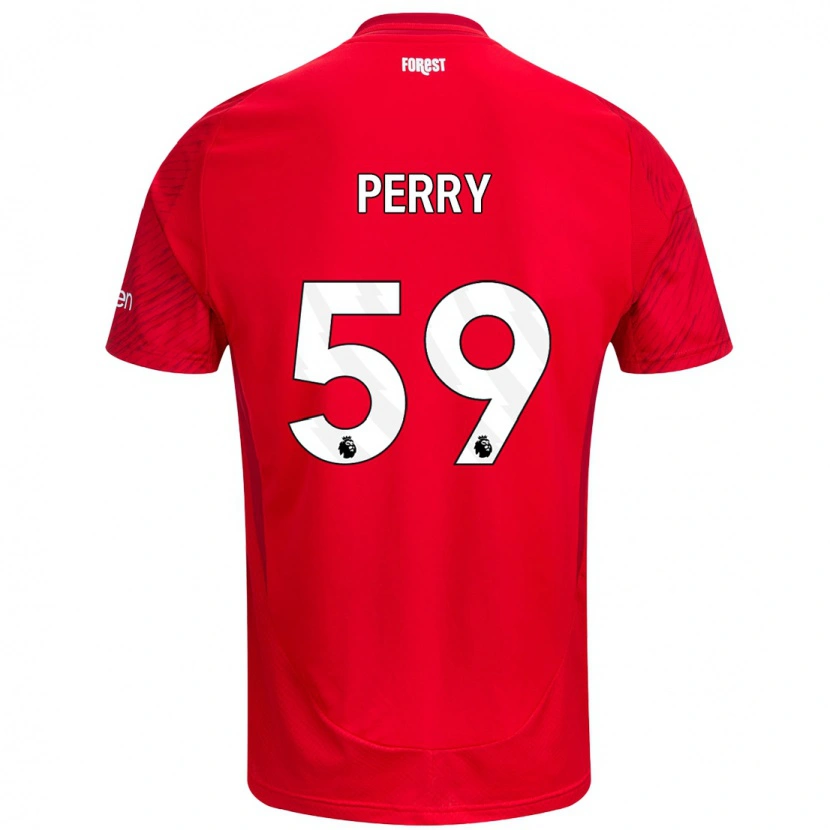 Danxen Damen Ben Perry #59 Rot Weiß Heimtrikot Trikot 2024/25 T-Shirt