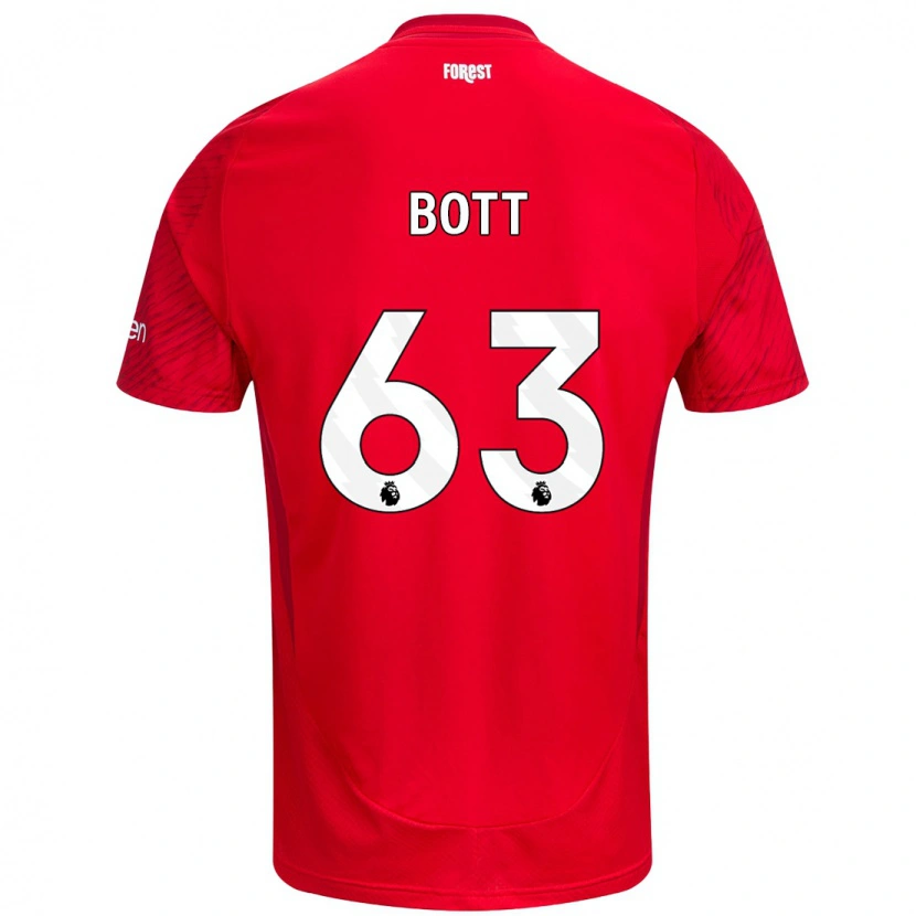 Danxen Damen Aaron Bott #63 Rot Weiß Heimtrikot Trikot 2024/25 T-Shirt