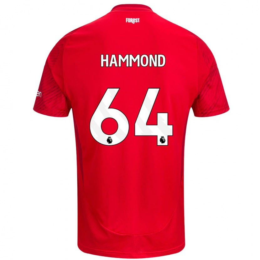 Danxen Damen Ben Hammond #64 Rot Weiß Heimtrikot Trikot 2024/25 T-Shirt