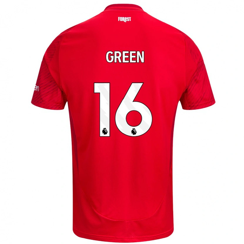 Danxen Damen Mollie Green #16 Rot Weiß Heimtrikot Trikot 2024/25 T-Shirt