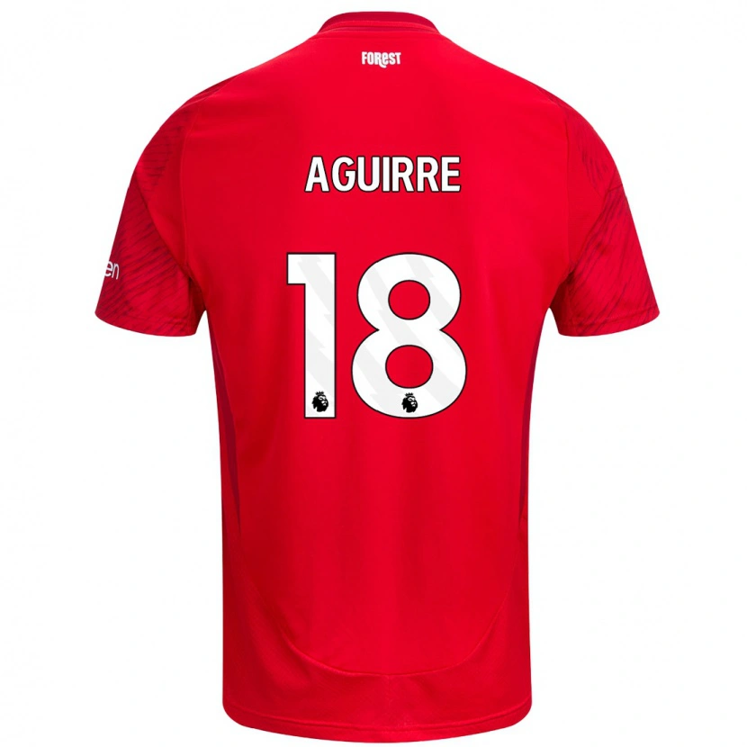 Danxen Damen Aja Aguirre #18 Rot Weiß Heimtrikot Trikot 2024/25 T-Shirt