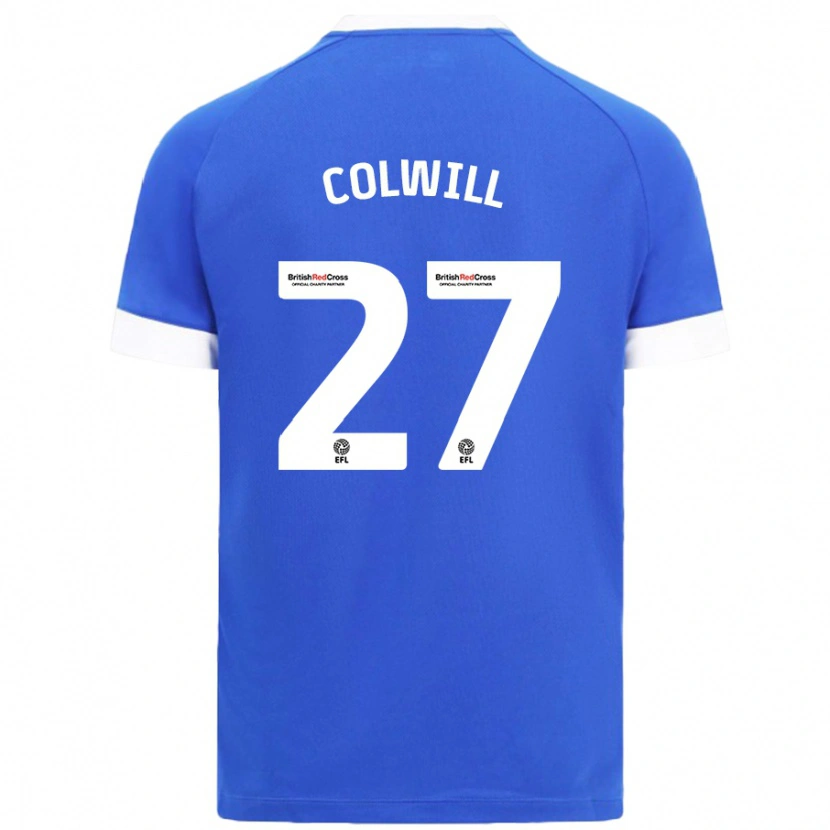 Danxen Damen Rubin Colwill #27 Himmelblau Heimtrikot Trikot 2024/25 T-Shirt