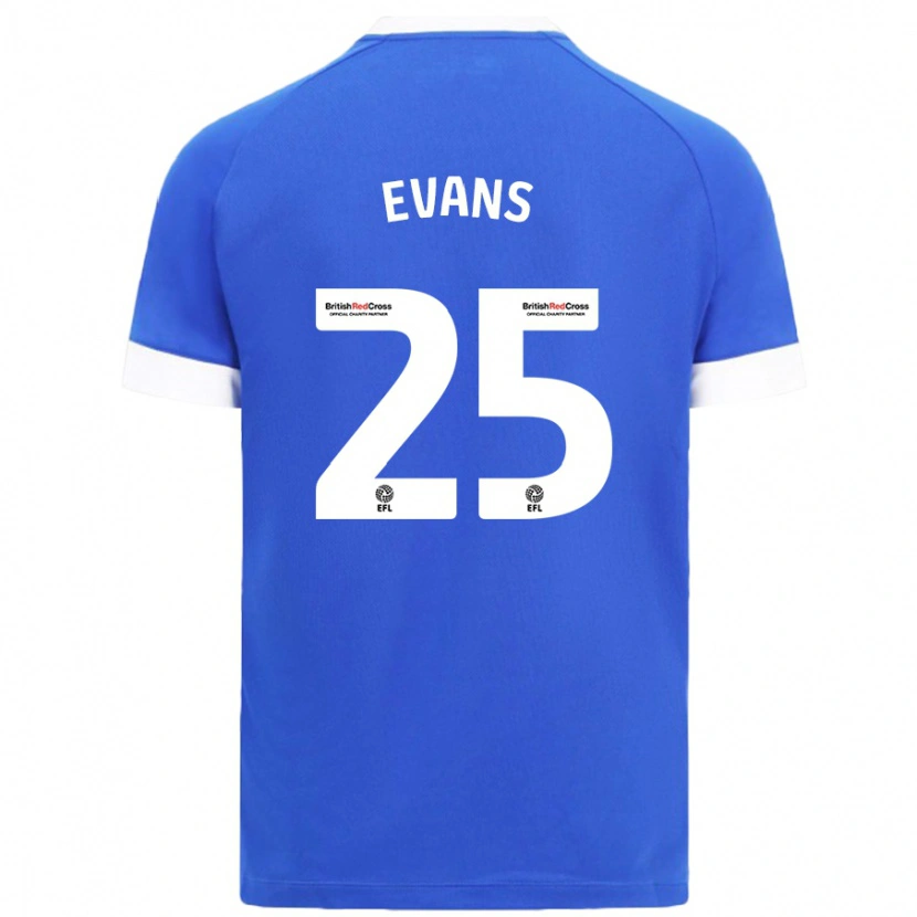 Danxen Damen Kieron Evans #25 Himmelblau Heimtrikot Trikot 2024/25 T-Shirt