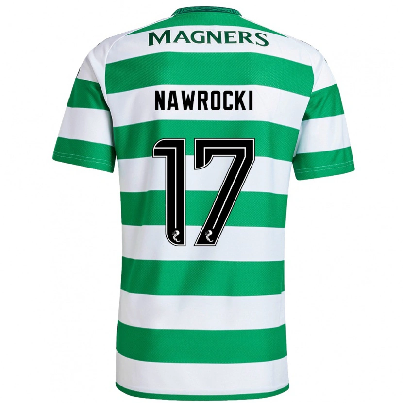Danxen Damen Maik Nawrocki #17 Grün Weiß Heimtrikot Trikot 2024/25 T-Shirt