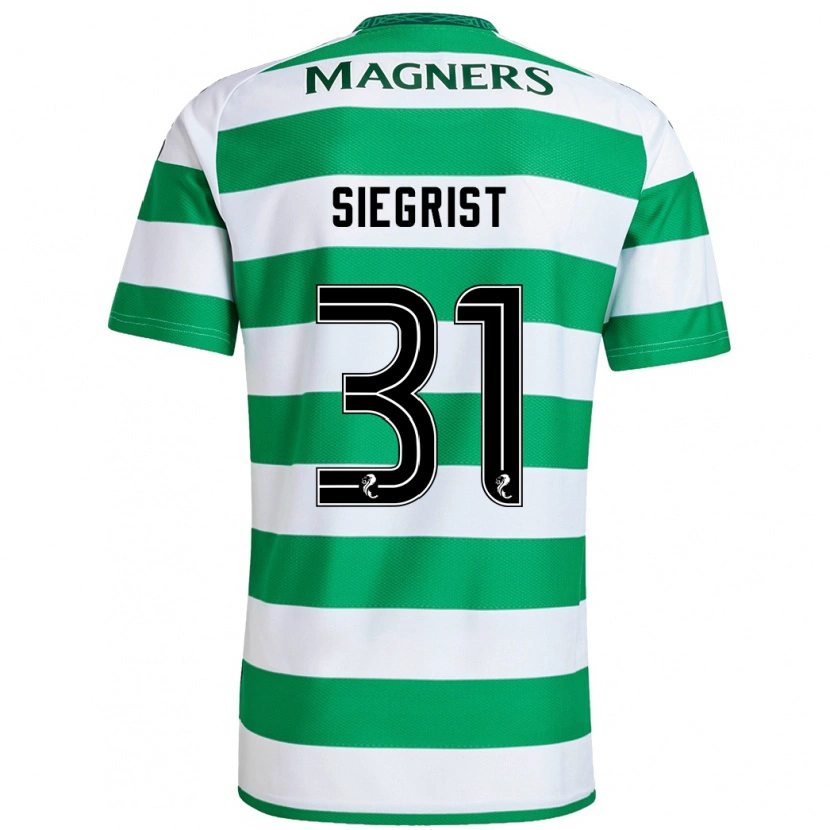 Danxen Damen Benjamin Siegrist #31 Grün Weiß Heimtrikot Trikot 2024/25 T-Shirt