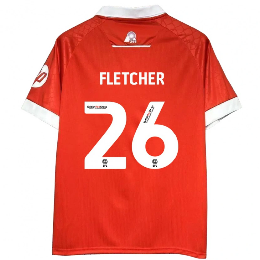 Danxen Damen Steven Fletcher #26 Rot Weiß Heimtrikot Trikot 2024/25 T-Shirt