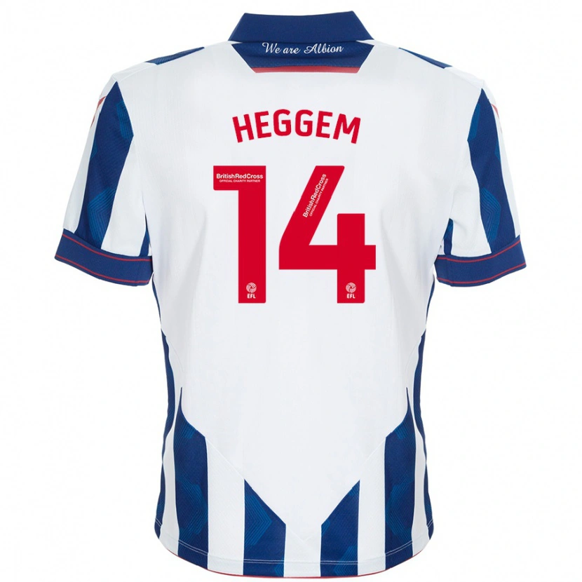 Danxen Damen Torbjørn Heggem #14 Weiß Dunkelblau Heimtrikot Trikot 2024/25 T-Shirt