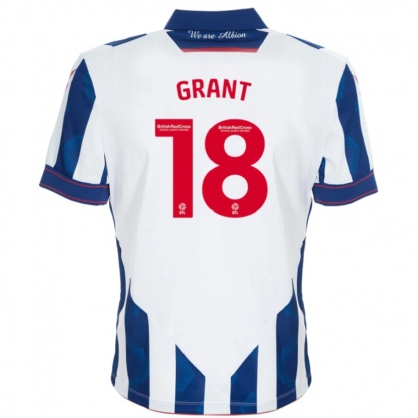 Danxen Damen Karlan Grant #18 Weiß Dunkelblau Heimtrikot Trikot 2024/25 T-Shirt
