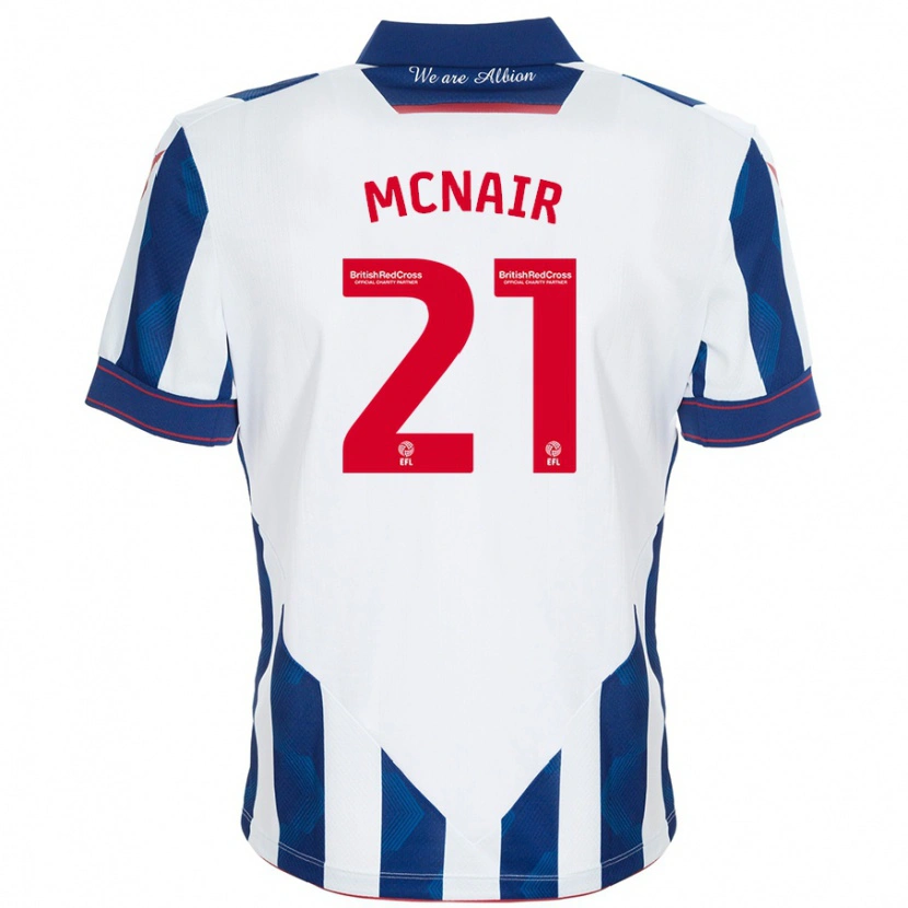 Danxen Damen Paddy Mcnair #21 Weiß Dunkelblau Heimtrikot Trikot 2024/25 T-Shirt