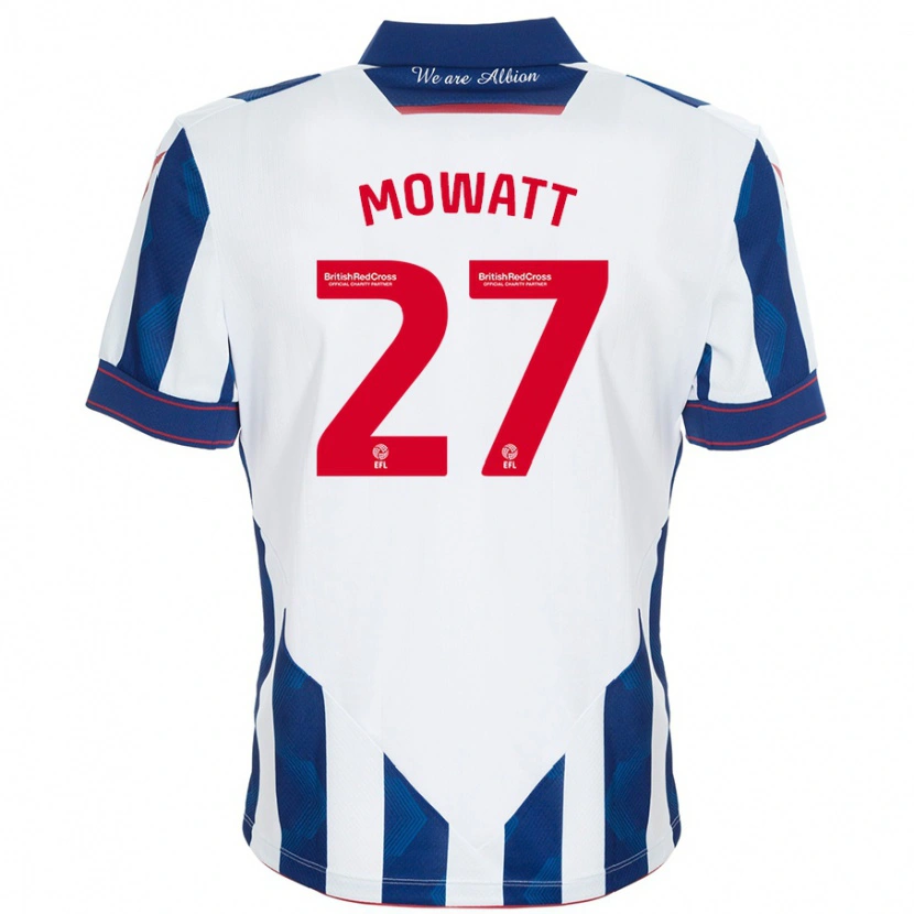 Danxen Damen Alex Mowatt #27 Weiß Dunkelblau Heimtrikot Trikot 2024/25 T-Shirt