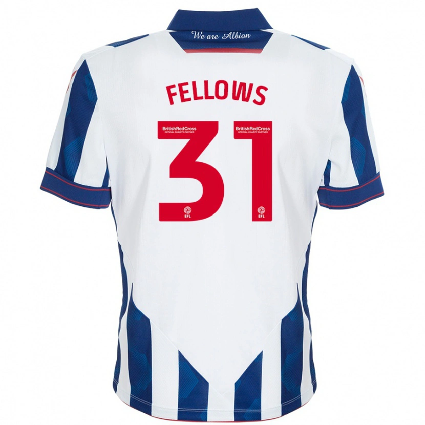Danxen Damen Tom Fellows #31 Weiß Dunkelblau Heimtrikot Trikot 2024/25 T-Shirt