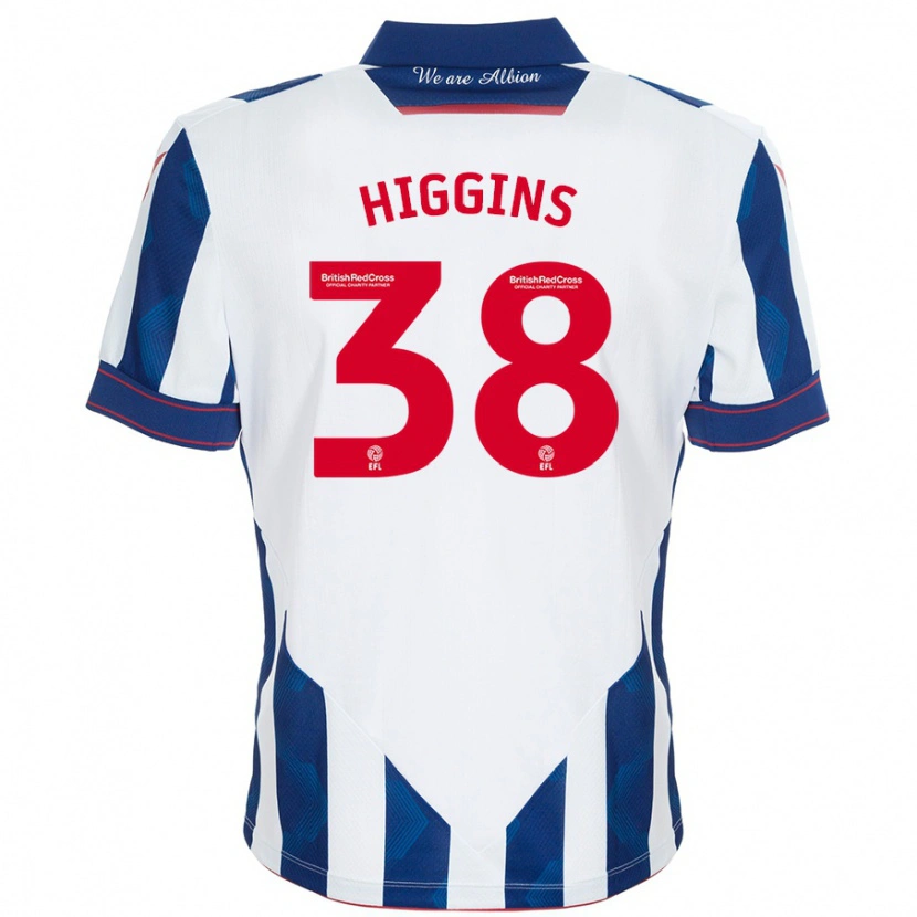 Danxen Damen Akeel Higgins #38 Weiß Dunkelblau Heimtrikot Trikot 2024/25 T-Shirt