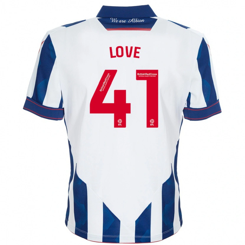 Danxen Damen Layton Love #41 Weiß Dunkelblau Heimtrikot Trikot 2024/25 T-Shirt