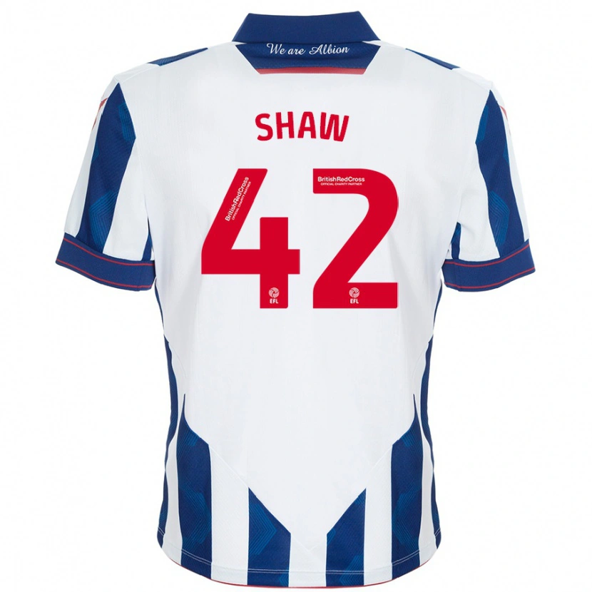 Danxen Damen Josh Shaw #42 Weiß Dunkelblau Heimtrikot Trikot 2024/25 T-Shirt