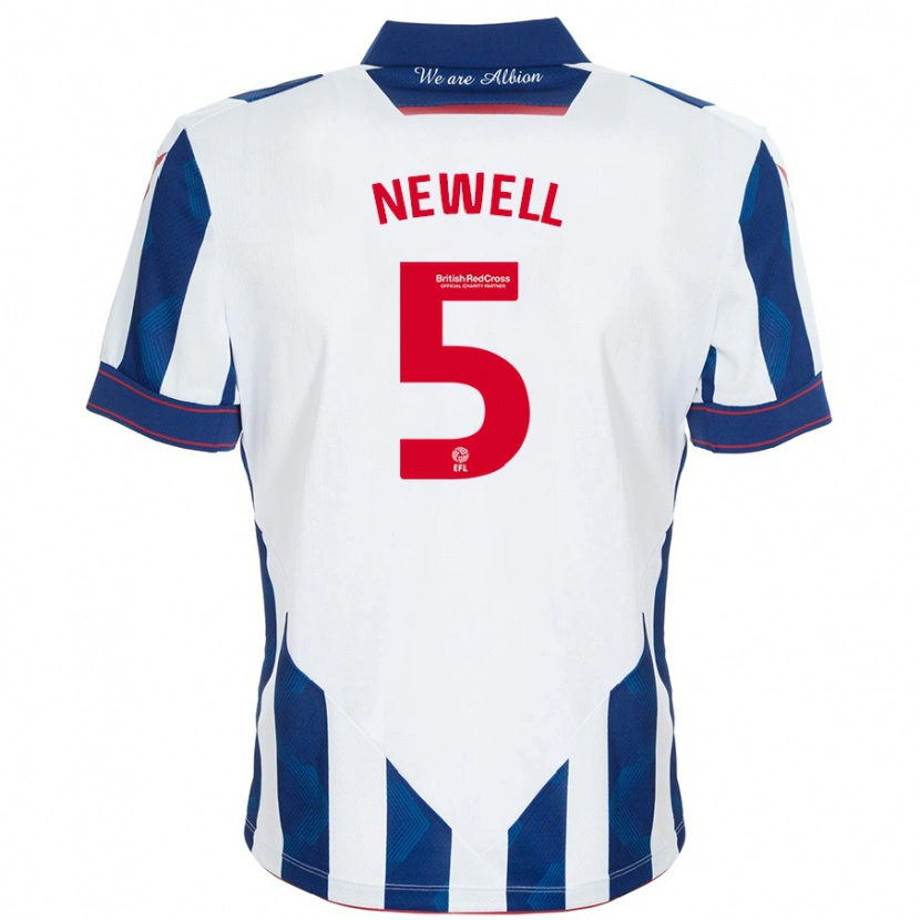 Danxen Damen Lucy Newell #5 Weiß Dunkelblau Heimtrikot Trikot 2024/25 T-Shirt