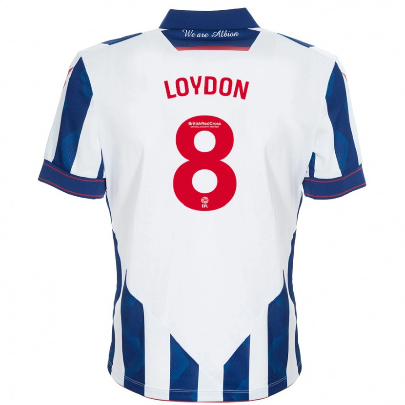 Danxen Damen Abi Loydon #8 Weiß Dunkelblau Heimtrikot Trikot 2024/25 T-Shirt