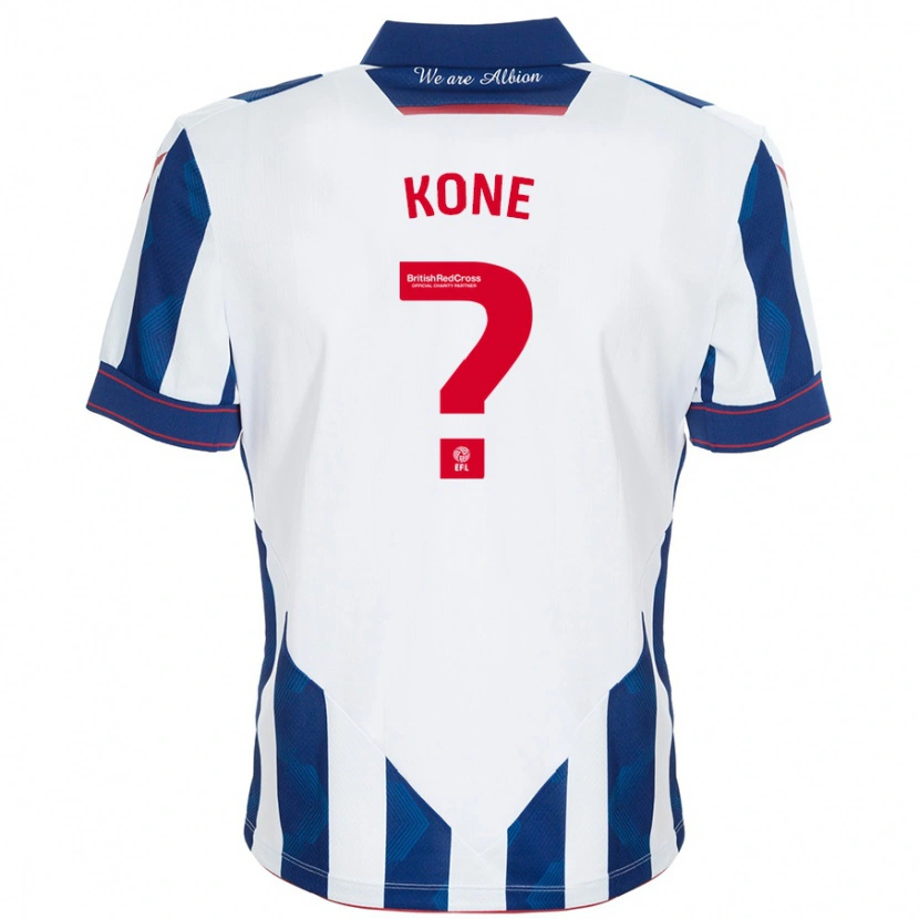Danxen Damen Cheick Kone #0 Weiß Dunkelblau Heimtrikot Trikot 2024/25 T-Shirt