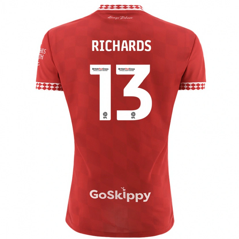 Danxen Damen Harvey Wiles-Richards #13 Rot Heimtrikot Trikot 2024/25 T-Shirt