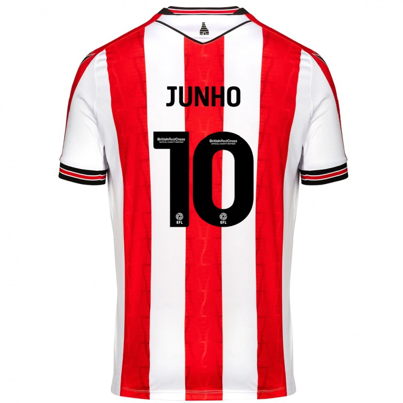 Danxen Damen Jun-Ho Bae #10 Rot Weiß Heimtrikot Trikot 2024/25 T-Shirt