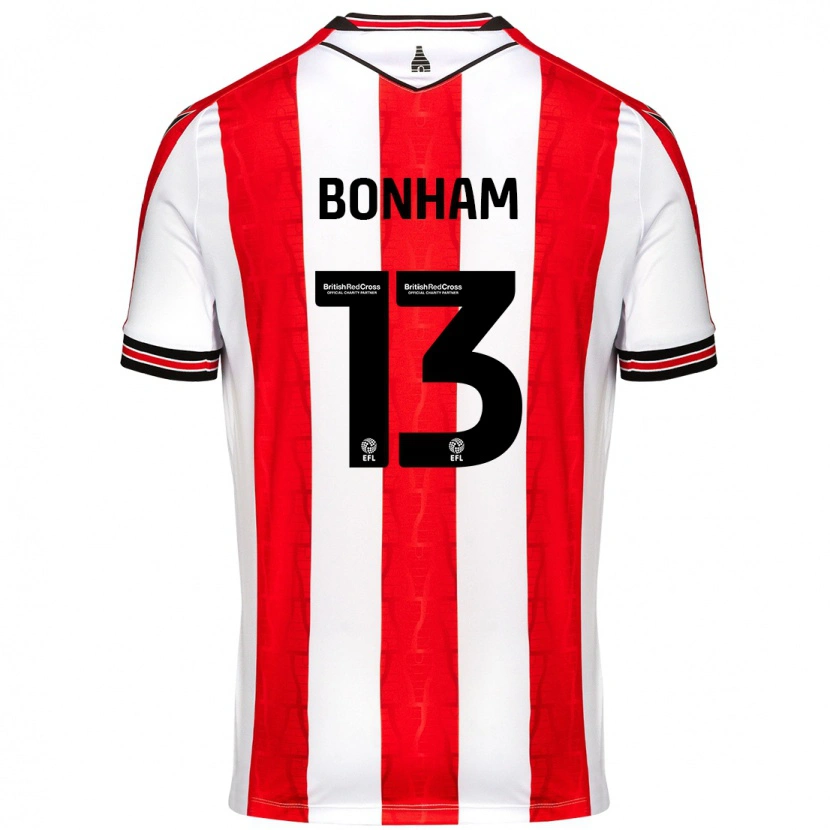 Danxen Damen Jack Bonham #13 Rot Weiß Heimtrikot Trikot 2024/25 T-Shirt
