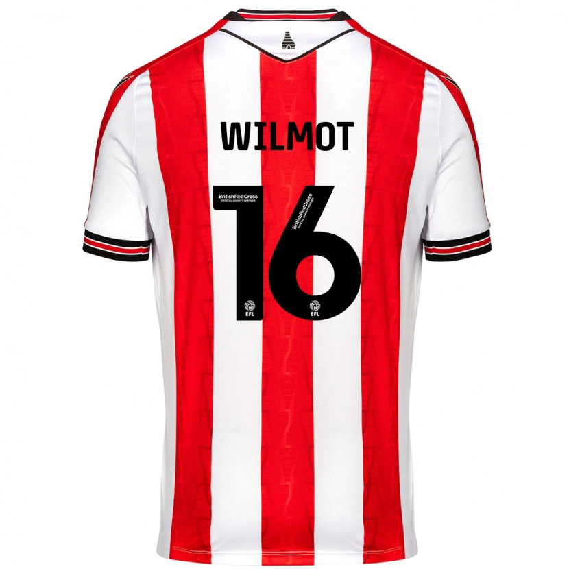 Danxen Damen Ben Wilmot #16 Rot Weiß Heimtrikot Trikot 2024/25 T-Shirt