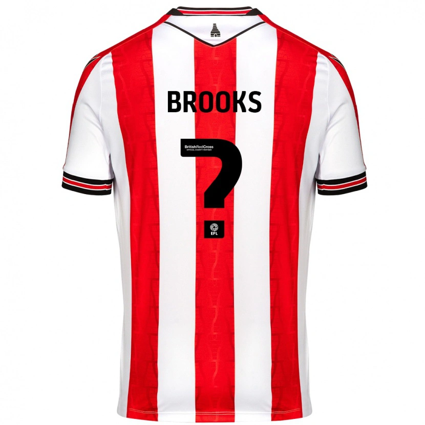 Danxen Damen Alfie Brooks #0 Rot Weiß Heimtrikot Trikot 2024/25 T-Shirt