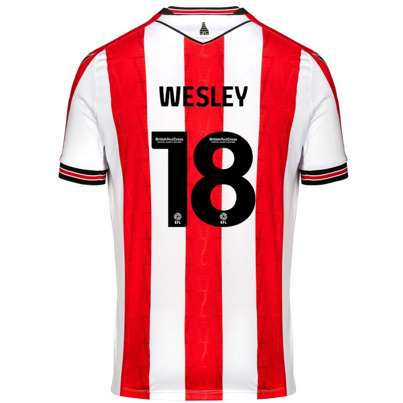 Danxen Damen Wesley Moraes #18 Rot Weiß Heimtrikot Trikot 2024/25 T-Shirt