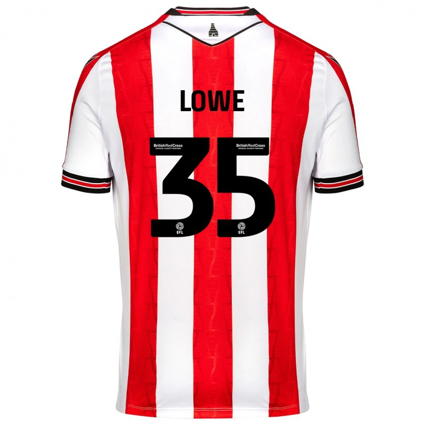 Danxen Damen Nathan Lowe #35 Rot Weiß Heimtrikot Trikot 2024/25 T-Shirt