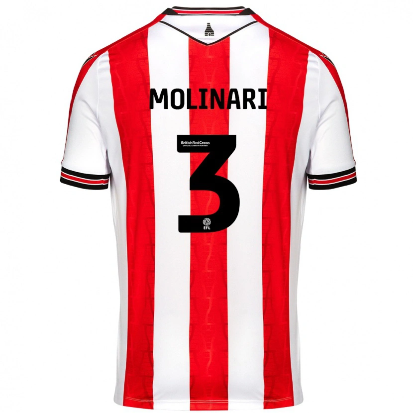 Danxen Damen Lucia Molinari #3 Rot Weiß Heimtrikot Trikot 2024/25 T-Shirt