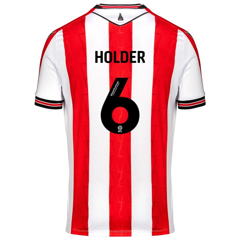 Danxen Damen Molly Holder #6 Rot Weiß Heimtrikot Trikot 2024/25 T-Shirt