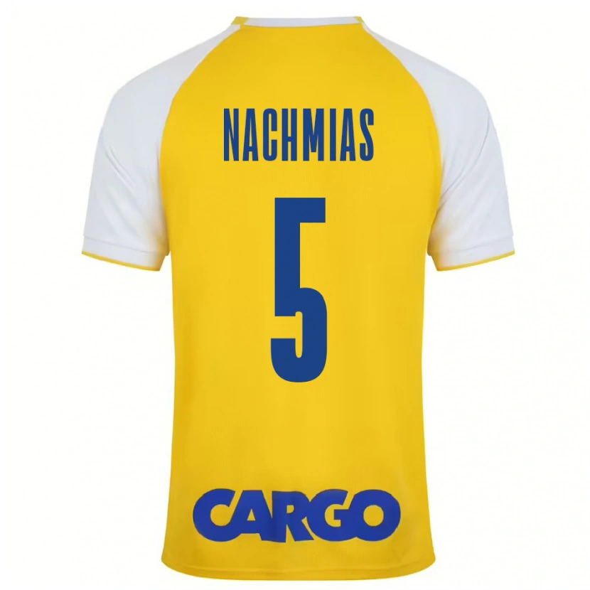 Danxen Damen Idan Nachmias #5 Gelb Weiß Heimtrikot Trikot 2024/25 T-Shirt