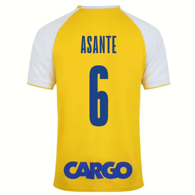 Danxen Damen Tyrese Asante #6 Gelb Weiß Heimtrikot Trikot 2024/25 T-Shirt