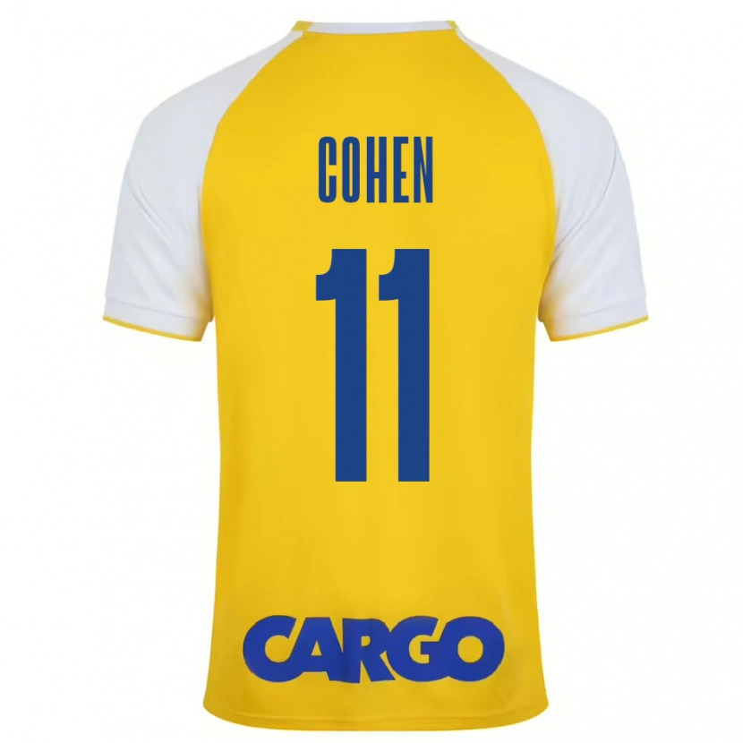 Danxen Damen Yonatan Cohen #11 Gelb Weiß Heimtrikot Trikot 2024/25 T-Shirt